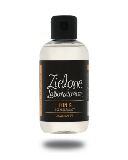 Tonik do twarzy oczyszczający z kwasami 5%. 150 ml. Zielone Laboratorium