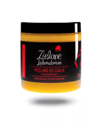 Wygładzający Peeling do Ciała. Marchewka i Płatki Owsiane. 350 g. Zielone Laboratorium
