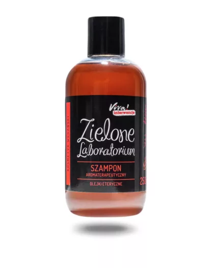 Odkryj naturalny szampon z olejkami eterycznymi do codziennej pielęgnacji. Oczyszcza, wzmacnia włosy i łagodzi skórę głowy. Zadbaj o zdrowie i blask Twoich włosów. Olejki eteryczne. 250 ml. Zielone Laboratorium