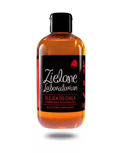 Olejek do ciała ujędrniający i regenerujący z olejem jojoba i marchwią. 250 ml. Zielone Laboratorium