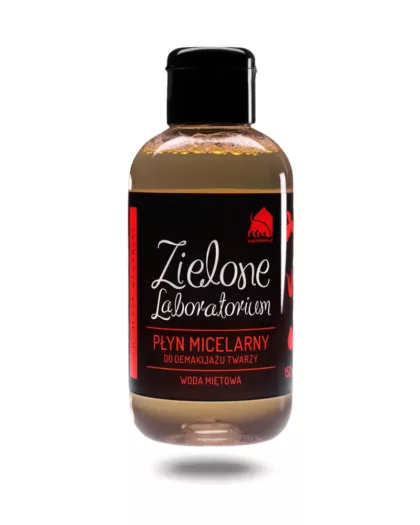 Płyn micelarny do demakijażu twarzy. Woda miętowa i aloes. 150 ml. Zielone Laboratorium