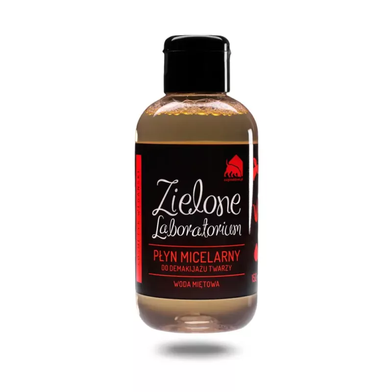 Płyn micelarny do demakijażu twarzy. Woda miętowa i aloes. 150 ml. Zielone Laboratorium