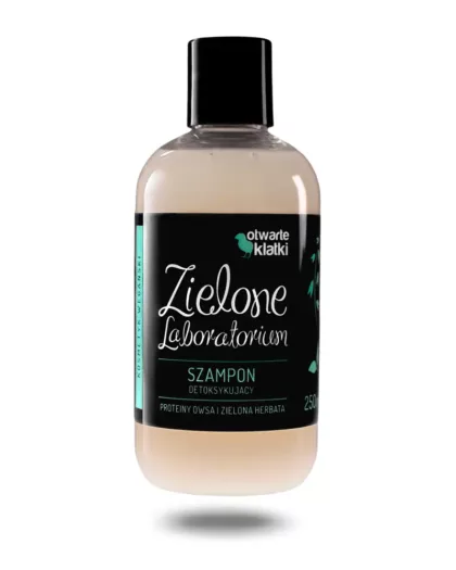 Szampon Detoksykujący. Proteiny owsa i zielona herbata. 250 ml. Zielone Laboratorium