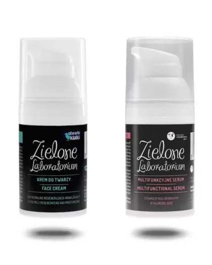Zestaw do pielęgnacji twarzy. Zielone Laboratorium